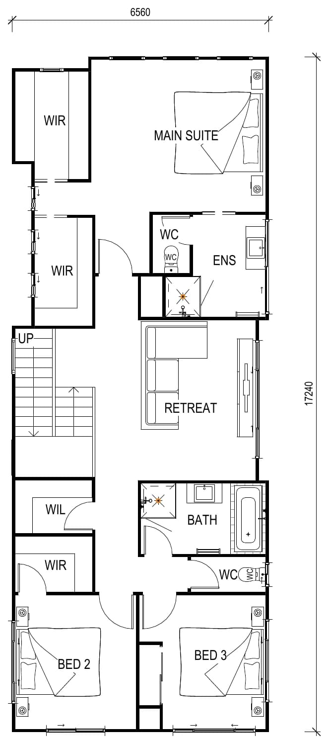 The Tallowood floor plan